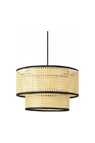 Rattan Serisi İki Katlı Salon Sarkıt Yatak Odası Yemek Odası Avize Hasır