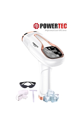 Powertec TR-999 Ipl Lazer Epilasyon 999.999 Atım Otomatik/manuel 9 Modlu Beyaz