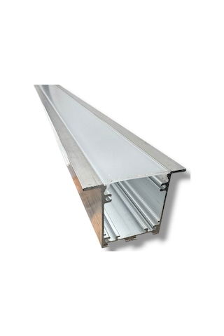 Led Kanal Profil Alüminyum Sıva Altı Kasa 2 Metre 2270 Sa 85x40mm Opak Pleksi Yan Kapak Ve Montaj Yayı Dahil