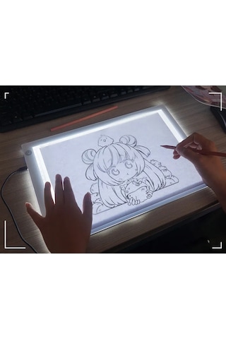 Monozone A4 Led Işıklı 3 Seviye Animasyon Portre Çizim Kopyalama