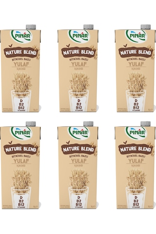 Pınar Nature Blend Bitkisel Bazlı Yulaf İçeceği 1 Lt X 6 Adet