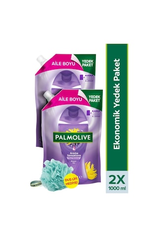 Palmolive Aroma Sensations Feel Relaxed Aile Boyu Yedek Paket 2 x 1 L + Duş Lifi