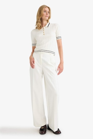 Defacto Regular Fit Polo Yaka Kısa Kollu Kazak D9007ax25auer105 Ekru
