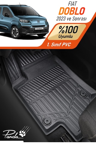 Siyah Fiat Doblo 2023- Sonrası 4d Havuzlu Paspas Takımı