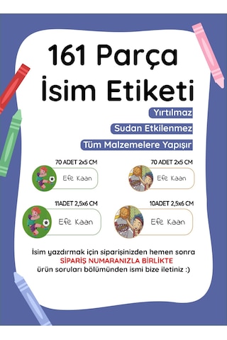 Özel İsminiz Yazılı Okul Etiketi Diğer