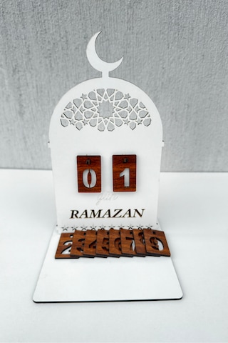 Ahşap Dekoratif Ramazan Takvim İmsakiye