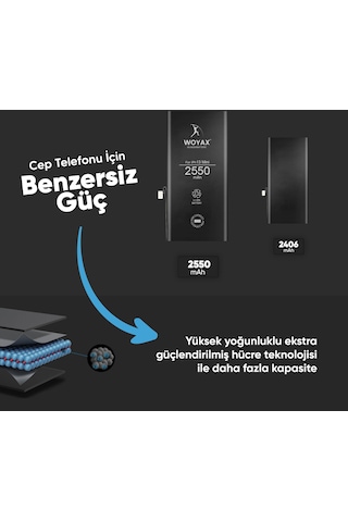 Woyax Apple Uyumlu iPhone 13 Mini Premium Batarya 2550 Mah Yüksek Kapasite