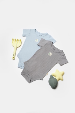 BabyCosy Organik 2 Li Kısa Kollu Body Csyb9017 001