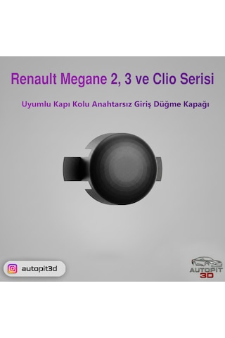 Renault Megane 2 / Megane 3 / Clio Serisi Uyumlu Kapı Kolu Anahtarsız Giriş Düğme Kapağı