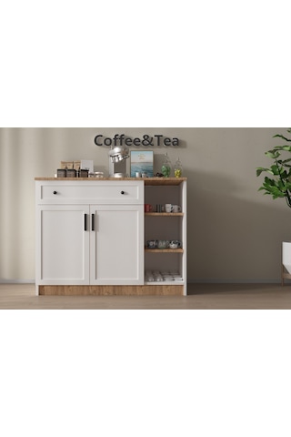 Açık Raflı Modern Kahve Köşesi