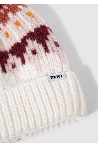 Mavi - Ponponlu Ekru Bere 1912801-34523 Ekru