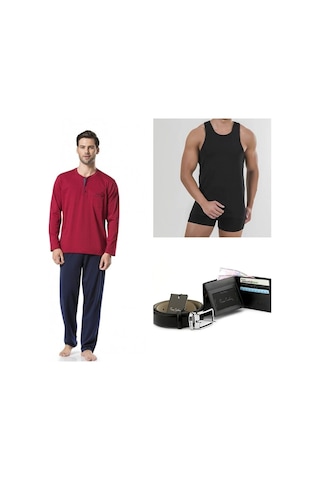 Pierre Cardin 5454pc2li145 Erkek Çeyizlik Set-bordo Bordo