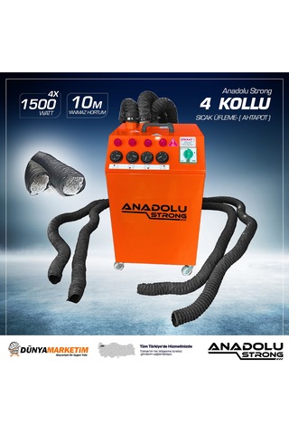 Anadolu Strong Profesyonel Oto Koltuk Kurutma Makinası Sıcak Hava