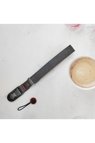 Canon Eos R10 / Nikon Z 9 İçin Hızlı Çıkarılabilir Kamera Bilekliği, Toplam Uzunluk: 32cm - Siyah