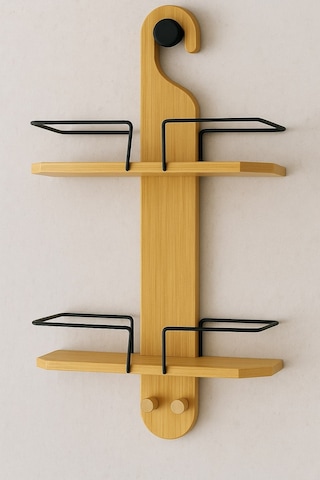 Vıchy Bambu Banyo Rafı Br-6721 2 Gözlü X6 Ahşap