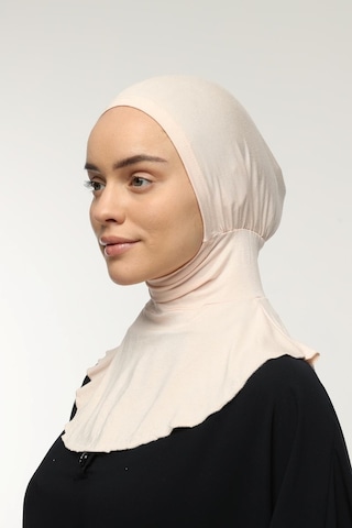 Altobeh Kadın Tesettür Pratik Boyunluklu Hijab - Sporcu Bone Bej