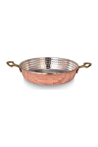 Turna Bakır Soylu Tava 4 No 20 CM İnce Kırmızı Turna7605-1