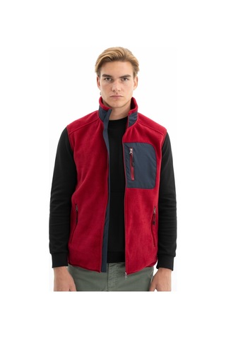 Arma Erkek Kışlık Softech Polar Relax Fit Tam Fermuar Yandan Cepli Baskısız Yelek K26424674101 Bordo