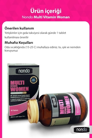 Nondo Multi Vitamin Women 30 Tablet