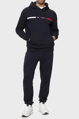 Tommy Hilfiger Hılfıger Chest Insert Hoody Erkek Mavi Kazak - Mw0mw37361 Mavi