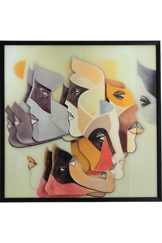 Mudo Home Spectrum Çerçeveli Tablo 100x100 Cm