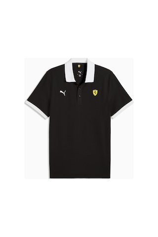 Puma Scuderia Ferrari Erkek Siyah Polo Tişört 634248-01 Siyah