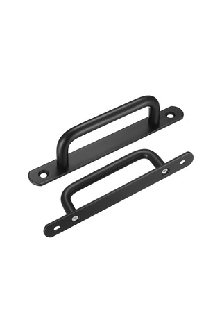 Paslanmaz Çelik Sürgülü Kapı Kolları 160 Mm Siyah Dolap Ahır Kapısı Donanımı B