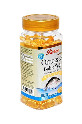 Balen Omega 3 Balık Yağı Çörekotu Yağı Kalsiyum Magnezyum Çinko