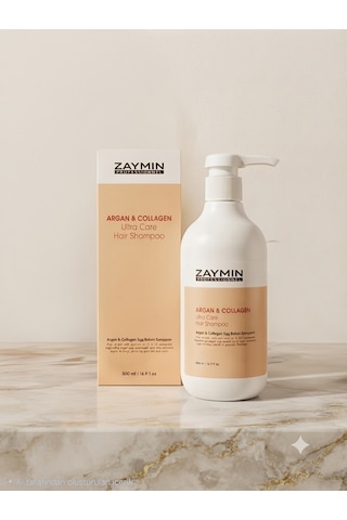 Zaymın Argan & Collagen Saç Bakım Şampuanı 500 ML