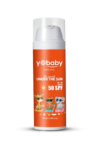 Yobaby Spf50+ Vegan Mineralli Yüksek Korumalı Suya Dayanıklı Nemlendirici Güneş Koruyucu 50ml Çocuk Yetişkin