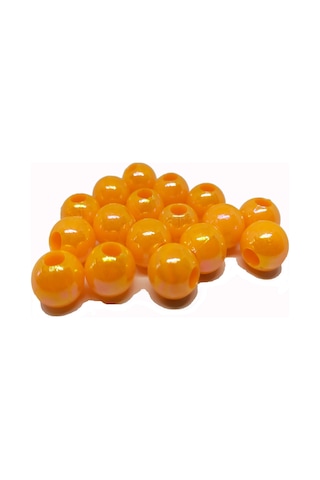 Janjan Hot Orange Boncuk 10 Mm Geniş Delik