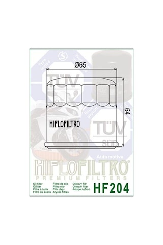 Hiflo Hf204 2012-2013 Honda Nc 700 X Uyumlu Yağ Filtresi