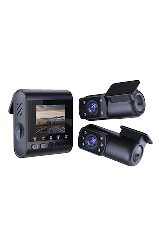 Sjcam M60 Gps 4k Ön-arka-iç Çift Kamera Cmos Araç Kamerası Siyah