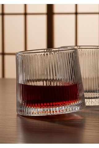 Japan 2li Karıştırıcı Kokteyl Bardağı - Meşrubat Bardak Takımı - Dönme Mekanizmalı- 150 Ml