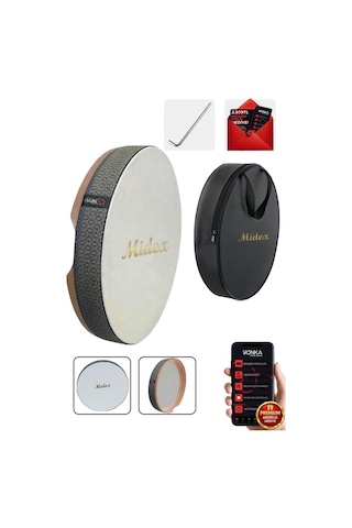 Midex Br-810 Kaliteli Bendir Def Akort Ayarlı El Tutma Oyuklu Çantalı