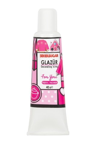 Şeker Sugar Hazır Glazür 40 G Pembe