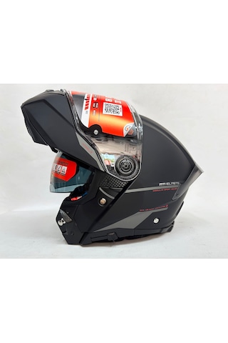 Mt Atom 2 Sv A1 İç Güneş Vizörlü Çene Açılır Kask Mat Siyah