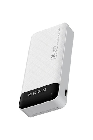 I-Xtech Pb026 20.000 Mah Dahılı 4 Kablolu 2.1A Powerbank Mıcro + Usb + Lıghtnıng + Type-C Beyaz
