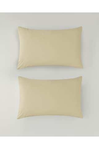 English Home Novella Premium Soft Cotton 2'li Yastık Kılıfı 50x70 Cm Açık Sarı