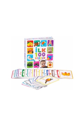Diytoy İlk 100 Sözcük Flash Cards Eğitici Kart Zeka Kartları