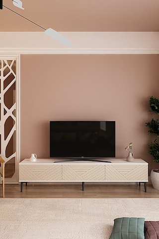Tsa1804bt - Ferro180 Tv Stand, Tv Sehpası Beyaz-traverten Kapak 180cm Beyaz-traverten