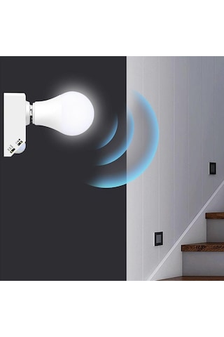 Ayt Ledx Dy-102 Abs 360 Pır Harekete Duyarlı Sensörlü E27 Duy Aparatı Zaman Hasasiyet Ayarlı
