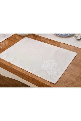 Lola Jakar Polyester Kumaş Bej Amerikan Servis 33x46 Cm Bej 4 Ad. 1381 Bej