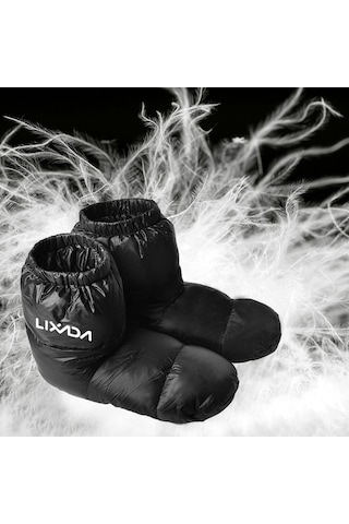 Lixada-kırmızı Lixada Kış Ördek Aşağı Patik Sıcak Çorap Terlik Açık-l Kırmızı