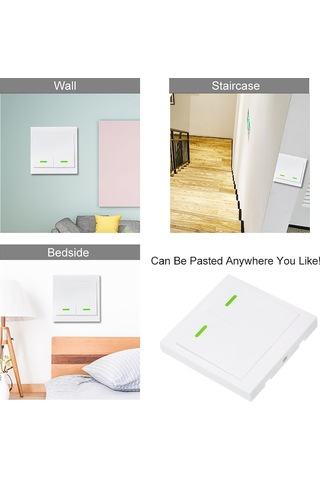 Fortunelane 3'lü Akıllı Ev Anahtarı - 433mhz Rf İle Kablosuz Denetim