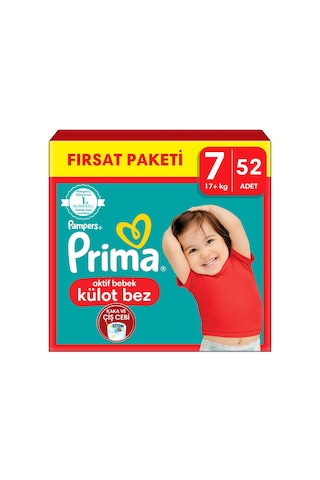 Prima Külot Bez 7 Beden Ekonomik Paket 52 Adet