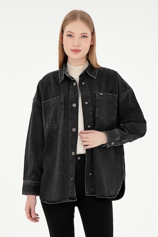 U.s. Polo Assn. Kadın Siyah Gömlek Jean 50295945-dn0027 Black Siyah