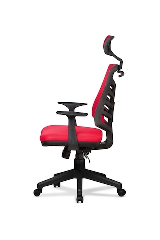 Ev Ve Ofis Çalışma Sandalyesi Bilgisayar Ve Yönetici Koltuğu Piramit Model Kırmızı