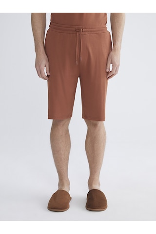 Lc Waikiki Lc Waıkıkı Kahverengi Standart Kalıp Erkek Pijama Alt Şort