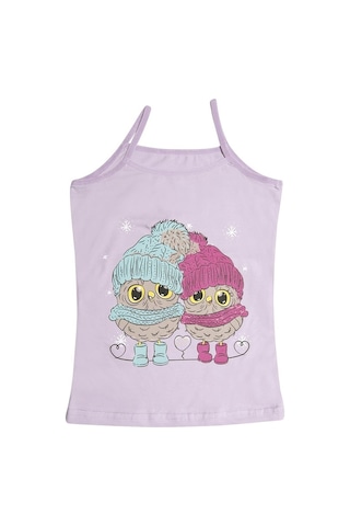 Kota 3408x12 Kız Çocuk 12'li Likralı İp Askılı Karışık Desen Atlet-renkli Asorti